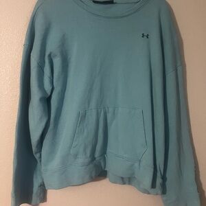 Under Armour Blue Crew Neck Sweater Relaxed Fit